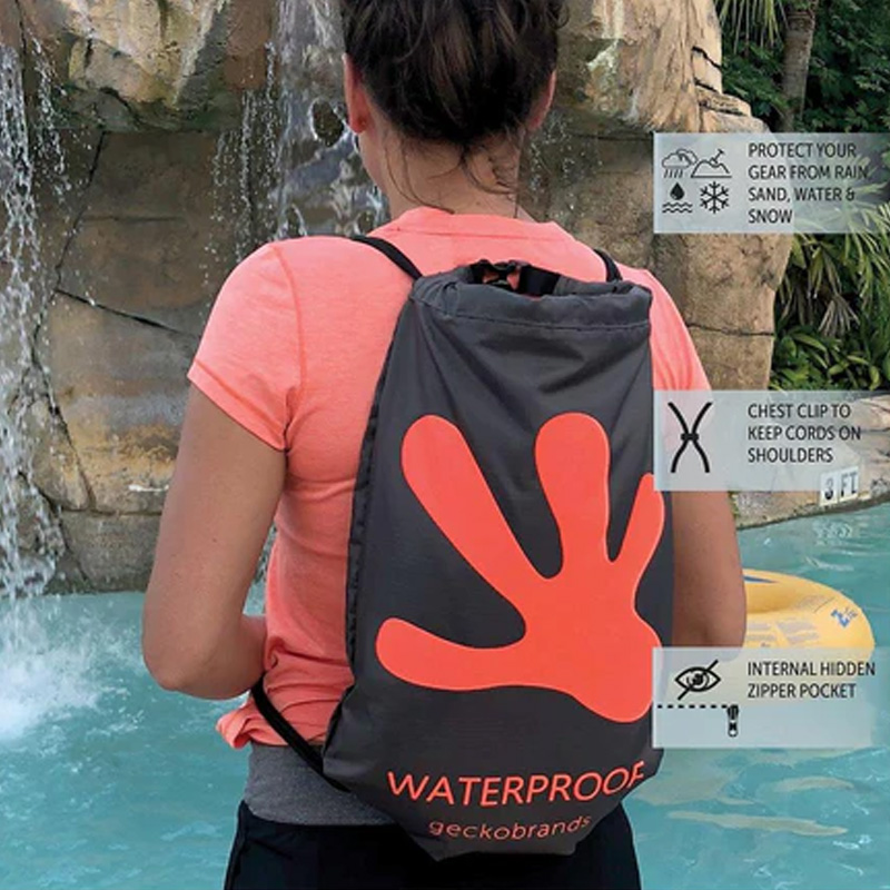 GECKOBRANDS DRAWSTRING WP BACKPACK - Image 5