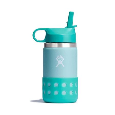HYDRO FLASK 12 OZ KIDS WIDE MOUTH STRAW CAP AND BOTTLE