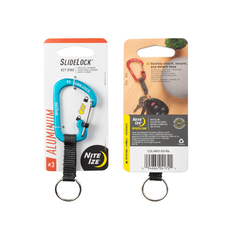 NITE IZE SLIDELOCK KEY RING ALUMINUM