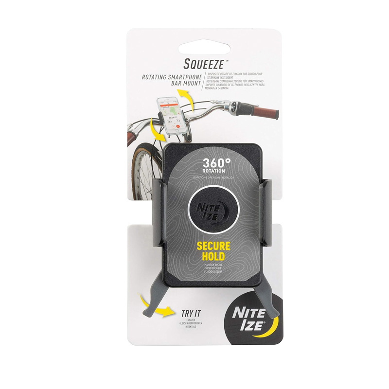 NITE IZE SQUEEZE ROTATING SMARTPHONE BAR MOUNT