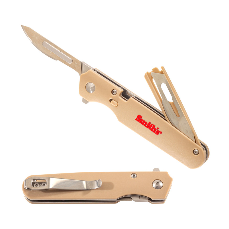 SMITH'S REPLACEABLE BLADE FOLDING RAZOR KNIFE