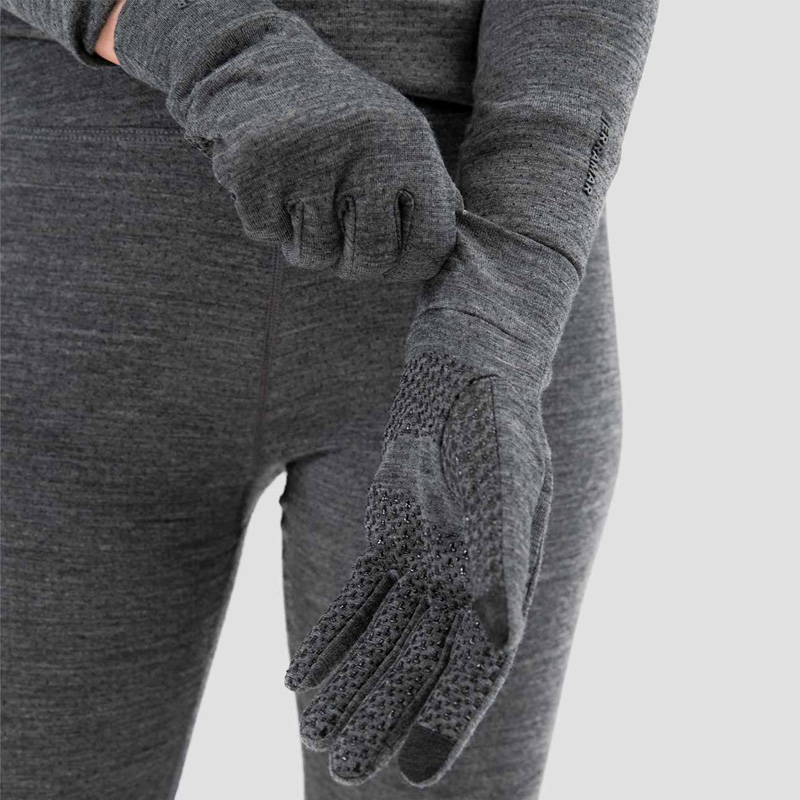 TERRAMAR ULTRA MERINO GLOVES CHARCOAL HEATHER