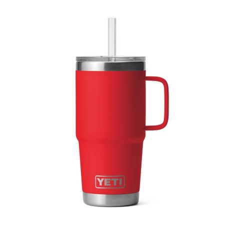YETI RAMBLER 25OZ PAJILLA RESCUE RED