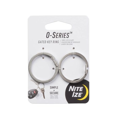 NITE IZE O- SERIES® GATED KEY RING - 2 PACK
