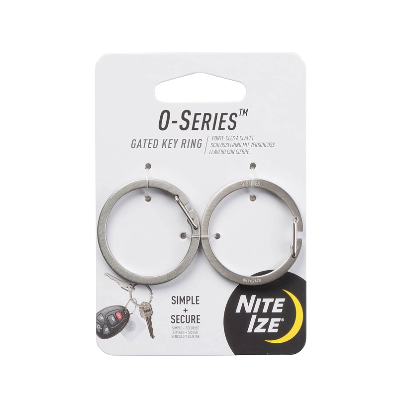 NITE IZE O- SERIES® GATED KEY RING - 2 PACK