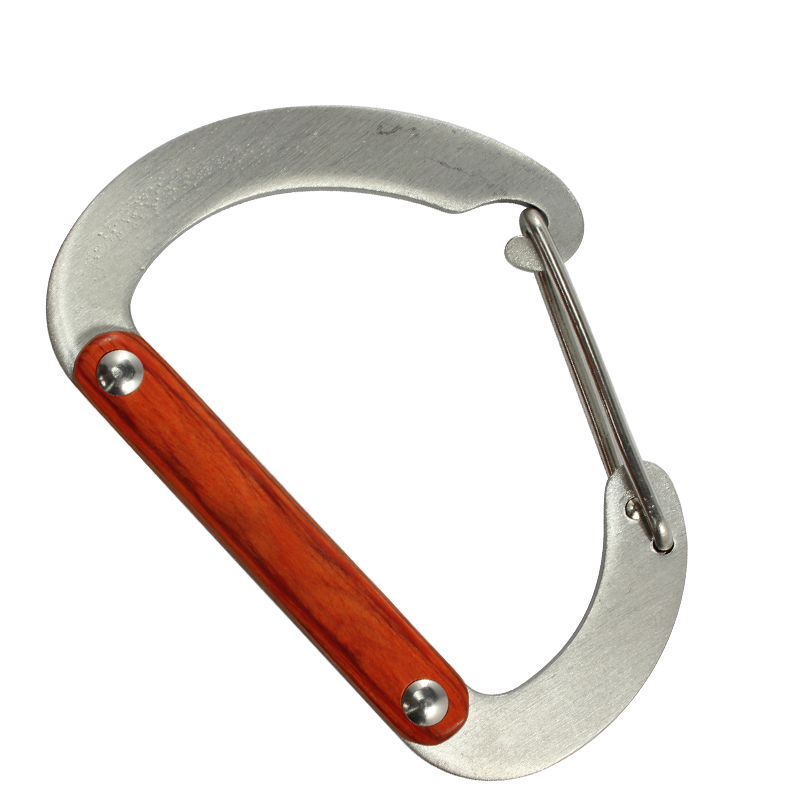 BISON 8 CM PAKKAWOOD CARBINER