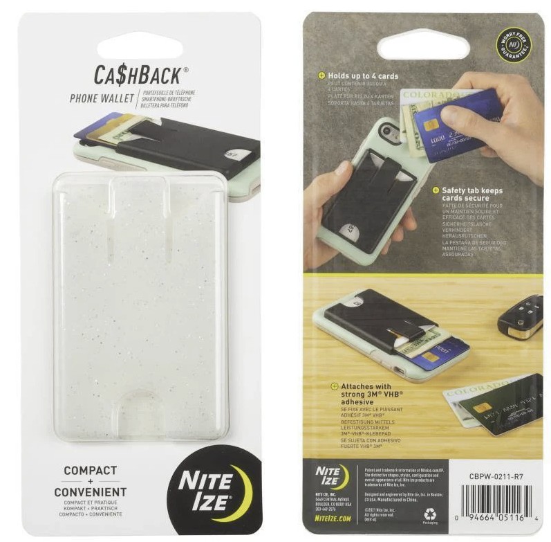 CASHBACK PHONE WALLET WHITE
