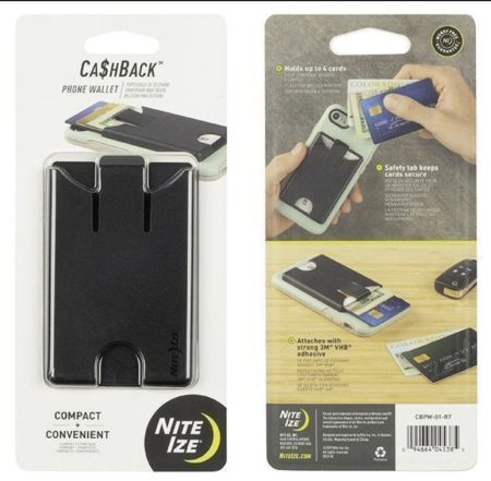 CASHBACK PHONE WALLET BLACK