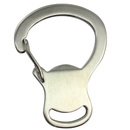BISON STAINLESS STEEL CARIBINER AND OPENER