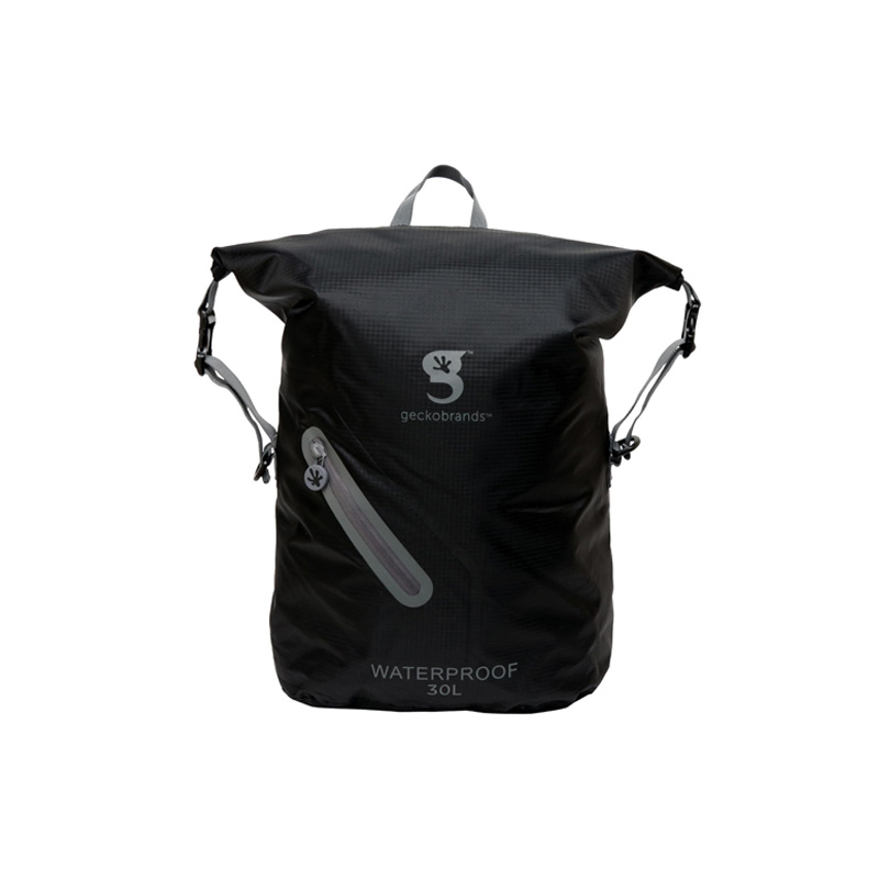 GECKOBRANDS LIGHTWEIGHT WP BACKPACK - BLACK/GREY