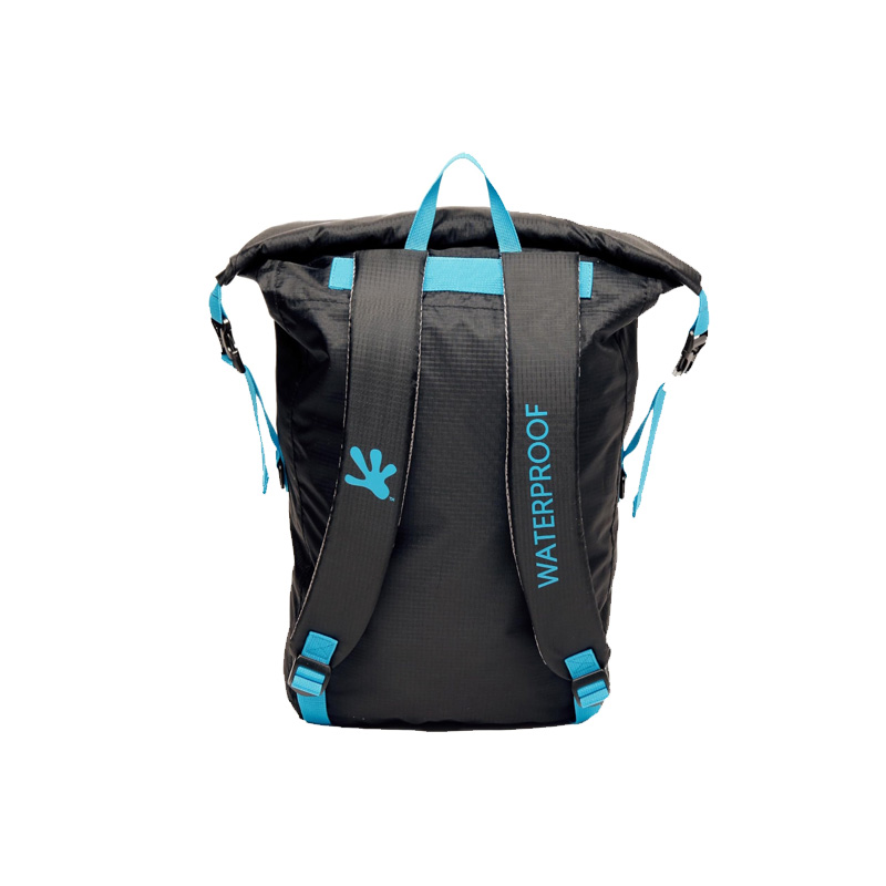 GECKOBRANDS LIGHTWEIGHT WP BACKPACK - NAVY/NEON BL - Image 3
