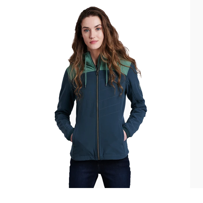 KUHL W'S AERO FLEECE HOODY WILDWOOD / EVERGREEN