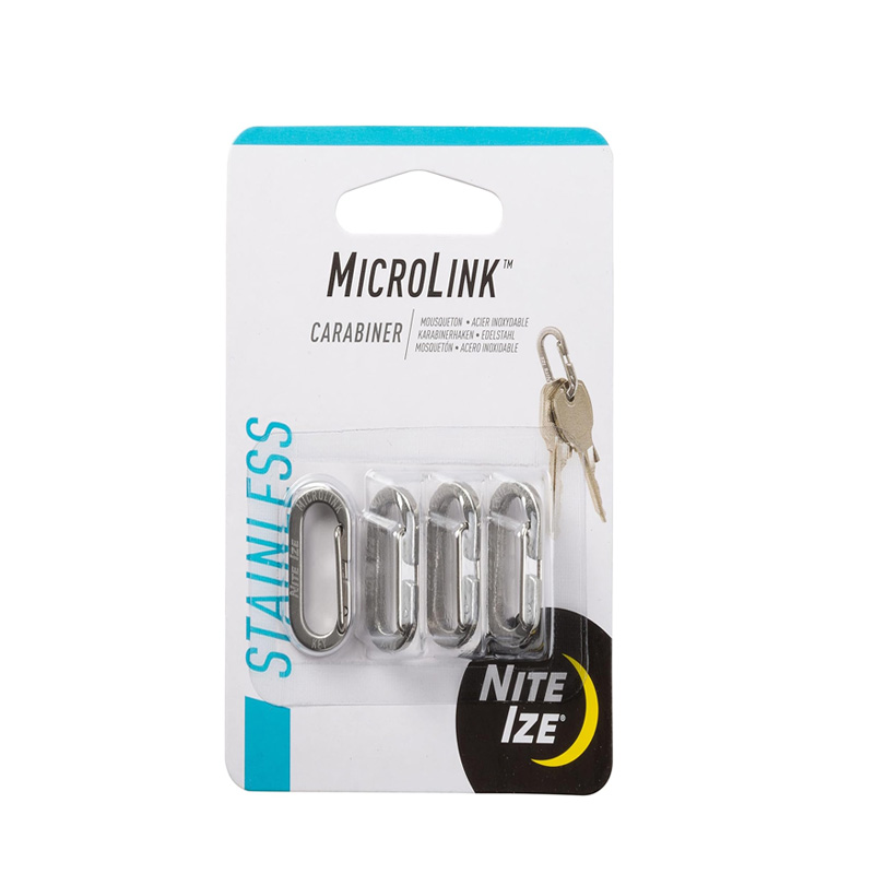 NITE IZE MICROLINK CARABINER - 4 PACK