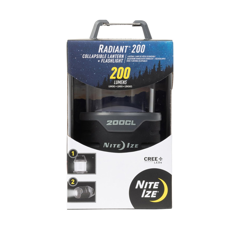 NITE IZE RADIANT 200 COLLAPSIBLE LANTERN + FLASHLIGHT - Image 4