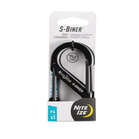 NITE IZE S-BINER STAINLESS STEEL DUAL CARABINER
