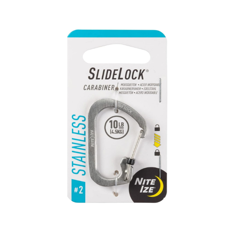 NITE IZE SLIDELOCK CARABINER STAINLESS STEEL - Image 3