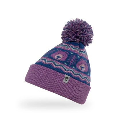 SUNDAY AFTERNOONS KIDS GUIDEPOST REFLECTIVE BEANIE WASHED PURPLE