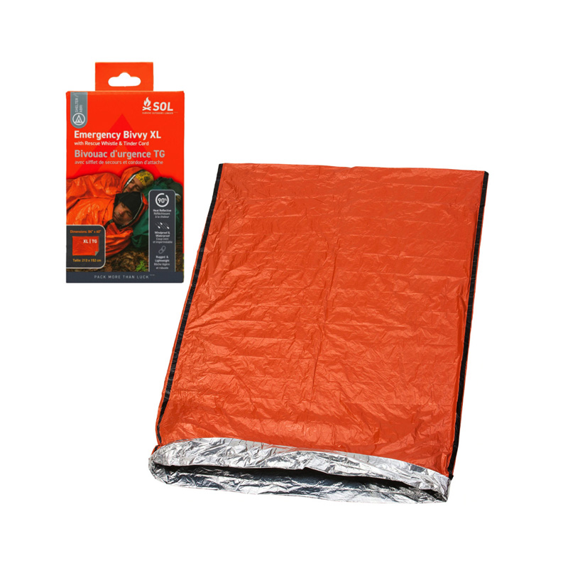 SOL EMERGENCY BIVVY XL WITH RESCUE WHISTLE - Image 3