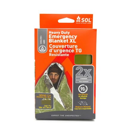 SOL HEAVY DUTY EMERGENCY BLANKET GREEN