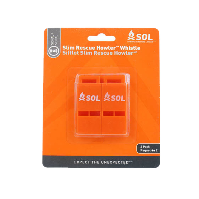 SOL SLIM RESCUE HOWLER WHISTLE 2/PACK - Image 3