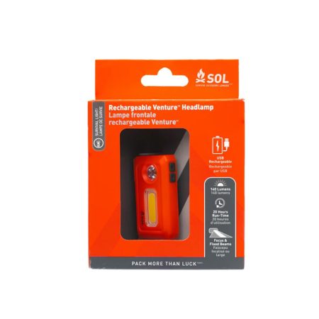 SOL VENTURE RECHARGEABLE HEADLAMP