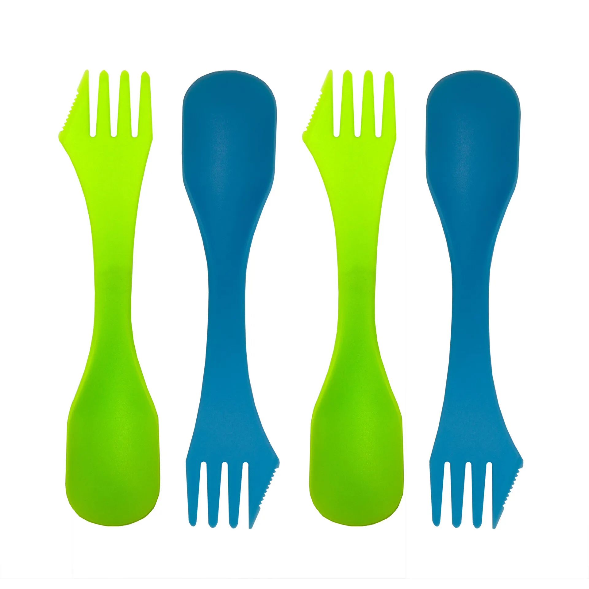 STANSPORT SPORKS 3 EN 1 PLASTICO - JUEGO DE 4