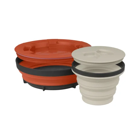 STS PLATOS COLAPSABLES X-SEAL&GO SET L (M & XL)