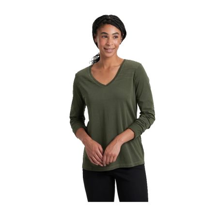 KUHL ARABELLA SCOOP LS DARK MOSS