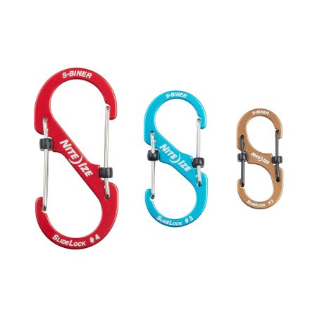 NITE IZE S-BINER SLIDELOCK ALUMINUM COMBO - 3 PACK - ASSORTED