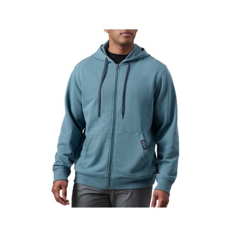YETI FTERRY LOGO FULL ZIP HOODIE WBLUE