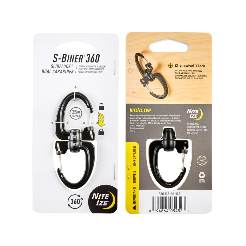 NITE IZE S-BINER® 360 SLIDELOCK® DUAL CARABINER #3