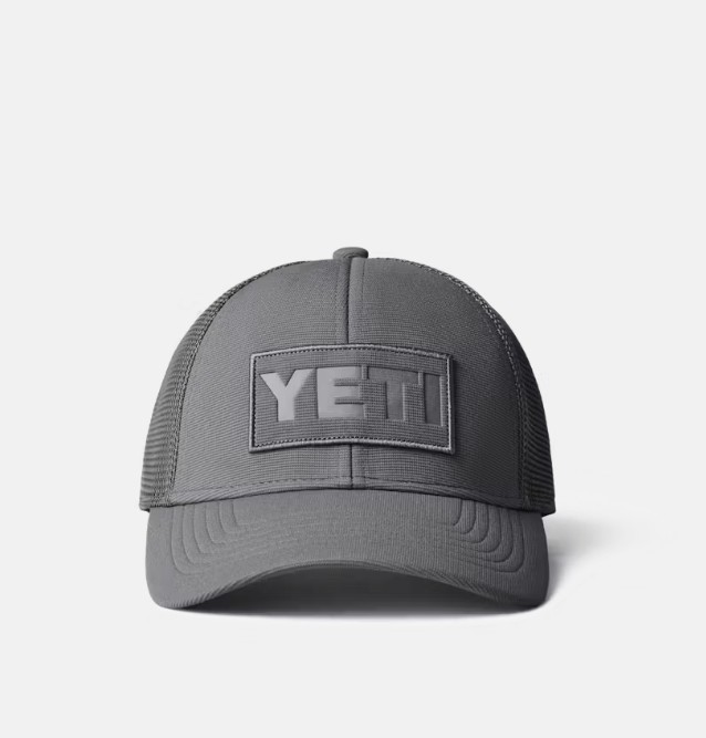 YETI CORE PATCH TRUCKER HAT GRAY